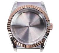 XTINKOPW Boîtier cannelé 36 mm 40 mm, résistant à l'eau, Accessoires de Montre en Verre for Mouvement NH35 NH36 NH34/38 Miyota 8215, Jour et Date(Solid Cover 1,36mm NH35 NH36)