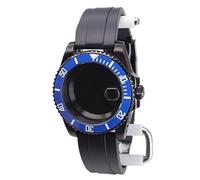 XTINKOPW Boîtier de Montre 20 Bars 40 mm, Bracelet en Caoutchouc Noir for NH35 NH36 NH34 Miyota 8215 ETA 2824, Cadran 28,5 mm, Lunette 120 clics, SUB(Black Rubber 7,Miyota 8215)