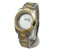 XTINKOPW Boîtier de Montre 36 mm/39 mm en Verre Saphir for Mouvement NH34, NH35, NH36, NH38, ETA2824, 2836, PT5000, DG, pièces Oyster en Acier Inoxydable(Case 23,39mm NH34 to NH39)