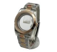 XTINKOPW Boîtier de Montre 36 mm/39 mm en Verre Saphir for Mouvement NH34, NH35, NH36, NH38, ETA2824, 2836, PT5000, DG, pièces Oyster en Acier Inoxydable(Case 16,39mm Miyota DG 3)