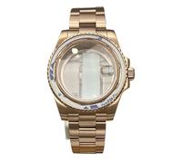 XTINKOPW Boîtier de Montre 40 mm, Bracelet en Acier 316L avec Boucle coulissante for Mouvement NH35 NH36 2824 8215, Cadran 28,5 mm, Lunette 120 clics, Deepsea(3-12mm,NH34 NH35 36 38)