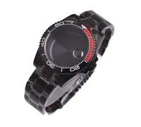 XTINKOPW Boîtier de Montre 40 mm for Montre NH35 NH36 ETA 2824 2836 PT5000 ST2130 Miyota 8205 8215 821A, boîtier Noir GMT(NO.51,Nh35 nh36)