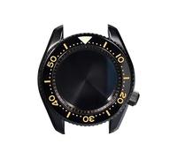 XTINKOPW Boîtier de Montre de plongée en Acier Inoxydable for NH35A/NH36A, Mouvement Automatique, Super Lumineux, résistant à l'eau 200 °(All Black-A)