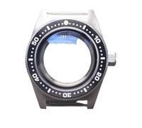 XTINKOPW Boîtier de Montre de plongée Vintage 62MAS 40 mm, Verre à Bulles, Compatible avec Mouvement NH34 NH35/36, Cadran 28,5 mm(Steel Bezel 3)