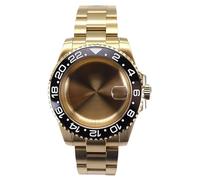 XTINKOPW Boîtier de Montre en Acier Inoxydable 40 mm, Bracelet en Verre for NH35, Mouvement NH34, NH35, NH36, 8215, 2824, Cadran 28,5 mm, Lunette 120 clics, GMT(Solid Cover 7,NH34/35/36/38)