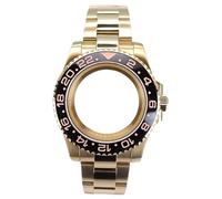 XTINKOPW Boîtier de Montre en Acier Inoxydable 40 mm, Bracelet en Verre for NH35, Mouvement NH34, NH35, NH36, 8215, 2824, Cadran 28,5 mm, Lunette 120 clics, GMT(Glass Cover 2,Miyota 8215 8205)