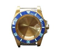 XTINKOPW Boîtier de Montre en Or PVD 40 mm for SUB NH35 NH36 NH38 4R36 ETA 2824 Miyota 8215, Lunette Lumineuse C3 28,5 mm(27J#,ETA 2824)