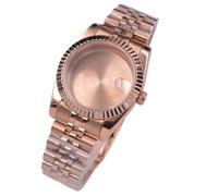 XTINKOPW Boîtier de Montre en Or Rose 36 mm/39 mm, Compatible avec Les Montres NH35, NH36, ETA 2836, 2824, Pt5000, Miyota 8205, 8215, 821A, DG2813, 3804.(E,36mm ETA2824 PT5000)
