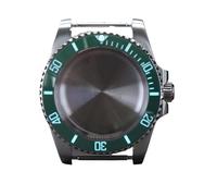 XTINKOPW Boîtier de Montre en Verre 40 mm 20 ATM for Mouvement NH35 NH36 NH34 NH38 2824 8215, Cadran 28,5 mm, Texte intégral C3, Lunette Lumineuse(Solid Cover 2,ETA 2824)