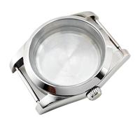XTINKOPW Boîtier de Montre en Verre Rose argenté 36 mm 39 mm for Montres NH35 NH36 ETA2824 PT5000 ST2130, Accessoire de Mouvement Automatique(Case 4,36mm NH35 NH36)