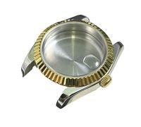 XTINKOPW Boîtier de Montre étanche 36 mm, 1 pièce, boîtier argenté et doré, Accessoires de Remplacement, Mouvement mécanique Automatique NH35(A3)