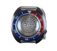 XTINKOPW Boîtier de Montre étanche en Verre de 44 mm for Mouvement NH34, NH35, NH36, Cadran de 28,5 mm, Noir Pur, Anneaux de chapitre, pièces Mod SKX(Style 1)