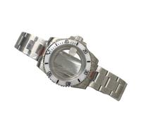 XTINKOPW Boîtier de Montre NH35 40 mm, Accessoire for Mouvement Sub NH35, Argent, étanche à 100 mètres, Lunette 120 clics, Acier 316L Saphir(A13)