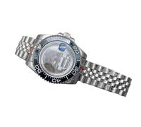 XTINKOPW Boîtier de Montre NH35 40 mm, Accessoires for Mouvement Sub NH35, étanche à 100 mètres, 120 clics, boîtier de Montre en Acier 316L Saphir Argent(A5)