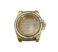 XTINKOPW Boîtier de Montre NH35 40 mm, étanche à 100 mètres, Lunette 120 clics, boîtier en Acier 316L avec Verre Saphir, for Mouvement Sub NH35(A4)
