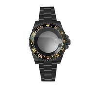 XTINKOPW Boîtier de Montre Noir 40 mm, boîtier en Acier avec Verre Saphir for Mouvement NH35 NH36, Accessoires de Montre NH35(01)