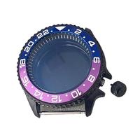 XTINKOPW Boîtier de Montre Noir PVD 41,5 mm, Anneau de chapitre Noir en Acier, Accessoire de Montre SKX for Mouvement NH35/NH36/4R(No.14)