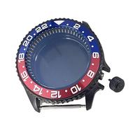 XTINKOPW Boîtier de Montre Noir PVD 41,5 mm, Anneau de chapitre Noir en Acier, Accessoire de Montre SKX for Mouvement NH35/NH36/4R(No.10)