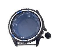 XTINKOPW Boîtier de Montre Noir PVD 41,5 mm, Anneau de chapitre Noir en Acier, Accessoire de Montre SKX for Mouvement NH35/NH36/4R(No Bezel)