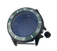 XTINKOPW Boîtier de Montre Noir PVD 41,5 mm, Anneau de chapitre Noir en Acier, Accessoire de Montre SKX for Mouvement NH35/NH36/4R(No.2)