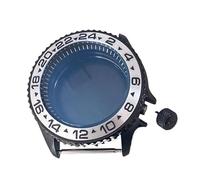 XTINKOPW Boîtier de Montre Noir PVD 41,5 mm, Anneau de chapitre Noir en Acier, Accessoire de Montre SKX for Mouvement NH35/NH36/4R(No.19)