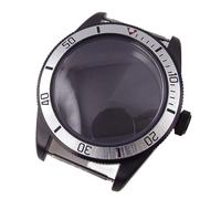 XTINKOPW Boîtier de Montre Noir stérile for Homme, 39 mm, Verre Saphir bombé, Compatible avec Les Montres automatiques NH35A, NH36A, NH34, ETA2824, PT5000.(Mint,ETA2824 PT5000)
