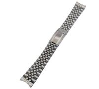 XTINKOPW Bracelet de Montre en Acier Inoxydable de 20 mm, 1 pièce, Compatible avec Les boîtiers NH34/35/36, Bracelet de Rechange for Montres for Hommes, Accessoires de Montre(Silver)