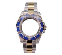 XTINKOPW Bracelet en Acier Inoxydable argenté et doré de 20 mm, boîtier de Montre de 40 mm for Mouvement NH35, NH34, NH36/38, ETA 2824, Miyota 8215, 28,5 mm GMT(#M14/24,ETA 2824)