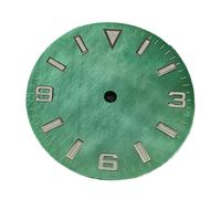 XTINKOPW Cadran de Montre 28,5 mm, Cadran Lumineux Vert, Brillant, stérile, 369 Cadrans, Accessoire for Mouvement NH35(Green)