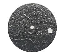 XTINKOPW Cadran de Montre 28,5 mm, Surface texturée Lunaire avec Date Unique, Accessoires de Remplacement for Mouvement NH35 NH36(Black)