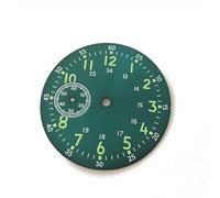 XTINKOPW Cadran de Montre 38,9 mm for Mouvement mécanique Manuel ETA6497/ST3600, pièces de Rechange for réparation de Montre, Cadrans Lumineux, Aiguille des Secondes(Green)