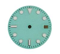 XTINKOPW Cadran de Montre givré 28,5 mm, Accessoires de Montre modifiés for Hommes, Cadrans for Mouvement mécanique NH35/NH36/4R/7S(Light Green)