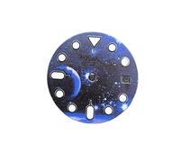 XTINKOPW Cadran de Montre NH35, 1 pièce, Ciel étoilé, étoile Lunaire, Cadran avec Conversion Lumineuse Verte, Accessoires de Montre for Mouvement NH35/NH34(4)