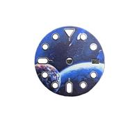 XTINKOPW Cadran de Montre NH35, 1 pièce, Ciel étoilé, étoile Lunaire, Cadran avec Conversion Lumineuse Verte, Accessoires de Montre for Mouvement NH35/NH34(2)