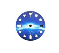 XTINKOPW Cadran de Montre NH35, 1 pièce, Ciel étoilé, étoile Lunaire, Cadran avec Conversion Lumineuse Verte, Accessoires de Montre for Mouvement NH35/NH34(1)
