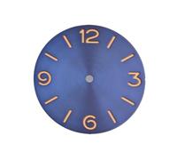 XTINKOPW Cadran de Montre Parnis Sandwich Bleu stérile de 38,9 mm, Compatible avec Le Mouvement ETA 6497 6498 ST3600