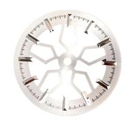 XTINKOPW Cadran de Montre Squelette à Rayons, 29 mm, Compatible avec Les modèles NH35, NH36, NH70, NH72, Cadran de Montre NH35(White)