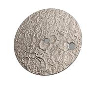 XTINKOPW Cadran de Montre texturé Lunaire 28,5 mm, Cadran Non Lumineux for Mouvement NH35/NH36, pièces de Rechange for Montres for Hommes(Light Gray)