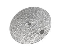 XTINKOPW Cadran de Montre texturé Lunaire 28,5 mm, Cadran Non Lumineux for Mouvement NH35/NH36, pièces de Rechange for Montres for Hommes(Silvery White)