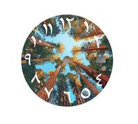 XTINKOPW Cadran NH35, Cadran forêt Naturelle, 28,5 mm, Chiffres Arabes, Cadran NH36, Compatible avec Mouvement NH35/36, pièces de Rechange(NO.9,Dual Calendar)