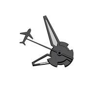 XTINKOPW Ensemble d'aiguilles de Montre Noires NH35, Vertes Lumineuses à Trois pointeurs en Forme d'avion, Accessoires for Mouvement NH35/ NH36