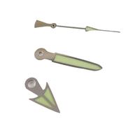 XTINKOPW Lot de 3 Aiguilles de Montre Lumineuses Vertes, adaptées aux Montres NH36A NH35A 7S26 4R25 6309 7002 7009, Mouvement Automatique, Acier Inoxydable C3 Lmune