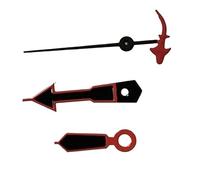 XTINKOPW Lot de 3 Aiguilles de Montre Rouges avec Aiguille des Secondes Tortue/Poisson/Trident/gouvernail, Accessoires for Montres for Hommes, compatibles avec Les mouvements NH35/NH36/4R(Package 1)