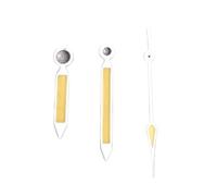 XTINKOPW Lot de 3 Aiguilles Lumineuses for Montres NH35, NH36, NH38, NH70, NH71, NH72, 4R35, 7S36, 7002, 7009, Movt Arrow, Seconde(White Edge)
