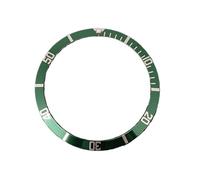 XTINKOPW Lunette de Montre rétro en Aluminium, 1 pièce, 30,7-36,5 mm, Inserts de Lunette, Accessoires de Montre, diamètre extérieur 36,5 mm, diamètre intérieur 30,7 mm(Green)
