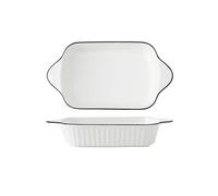 XTJS56QB Lasagnes Assiette de cuisson créative scandinave, assiette rectangulaire en céramique, bol à salade, vaisselle de cuisine pour Tartes