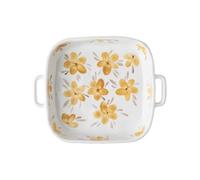 XTJS56QB Lasagnes Bol de cuisson carré créatif à double oreille, plaque de cuisson en céramique résistante à la chaleur, 710 ml pour Tartes