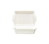 XTJS56QB Lasagnes Grand plat de cuisson rectangulaire en céramique for four à micro-ondes, 3800 ml, for le fromage et le riz pour Tartes