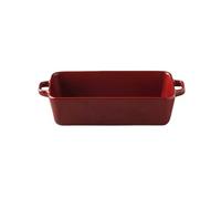 XTJS56QB Lasagnes Plaque de cuisson à double oreille 1320 ml, résistante à la chaleur, for riz cuit au four à micro-ondes pour Tartes(Red)