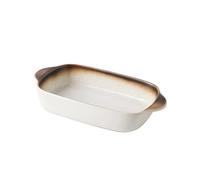 XTJS56QB Lasagnes Plateau de cuisson en céramique for riz cuit au fromage, 700 ml, for four à micro-ondes, ustensiles de cuisine pour Tartes(Blanc)